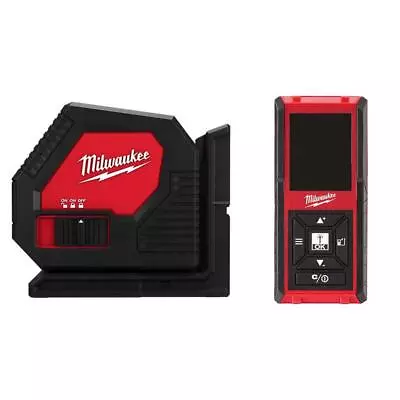 Milwaukee Measuring Laser Level 100 Ft. Green Cross Line W/ Laser Line Detector • £334.48