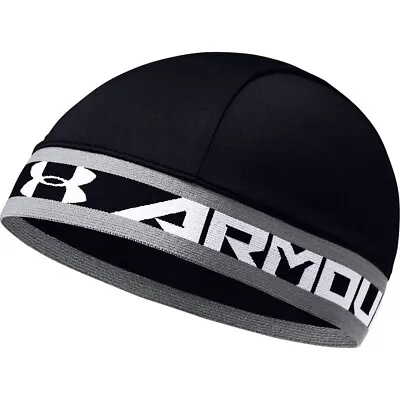 Under Armour 1254900 Men's UA Original Skull Wrap Beanie Cap Black/White OSFA • $15.99