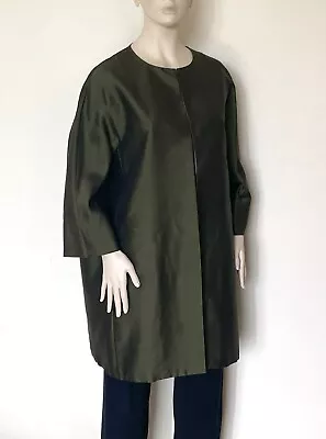 MARINA RINALDI By MAX MARA 100% Silk Coat Size 29 MR 20W US 50 DE 58 IT • $175