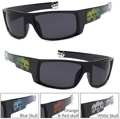 1 Or 3 Pair(s) Men OG Locs Authentic Rectangular Gangster Cholo Skull Sunglasses • $17.34