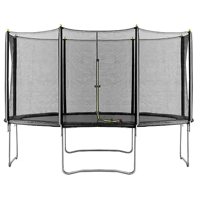 Velocity 14ft Trampoline With Safety Enclosure Black • £199.95