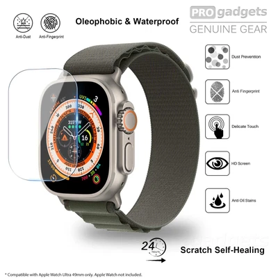 $11.99 • Buy For Apple Watch Ultra 1 / 2 49mm Screen Protector Full Cover 9H Tempered Glass