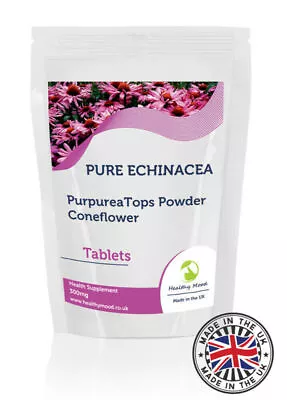 Echinacea 300mg Dry Extract Tablets 4% Echinacoside Pack Of 30 Pills • £3.19