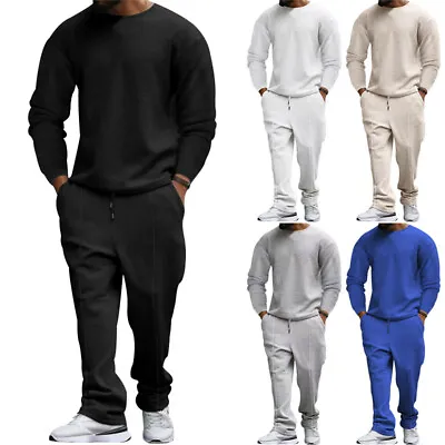Mens Sweatsuits 2 Piece Sweatshirt Tracksuit Sets Casual Pants Jogging Suits • $46.99