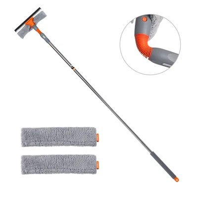 £10.59 • Buy Telescopic Window Glass Cleaner Squeegee Scraper Extendable Cleaning Washing Kit