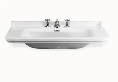 Crosswater Waldorf 100cm Basin And Pedestal White 3 Tap Hole • £750