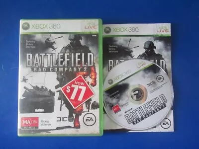 Battlefield Bad Company 2 - Microsoft Xbox 360 Games PAL AUS • $4.50