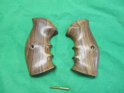 Eagle Grips Grip Set & Screw For S&W K-Frame Round Butt SKRF Rosewood • $25