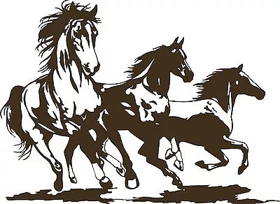  Horse Rodeo Western Horses Stallion Car Truck Window Laptop Vinyl Decal Sticker • $30.23