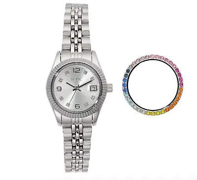 Relic By Fossil Women's Keira Silver Tone Watch ZR12613SET • $55