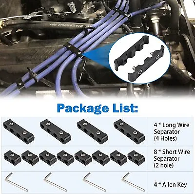 $20.31 • Buy 8/9/10mm Spark Plug Wire Loom Holder Clamp Ignition Wire Divider Wire Separator