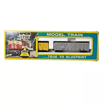 Vintage AHM Lima N Scale 4440 D-E MKT & ACL 50' Stock Car Original Box • $9