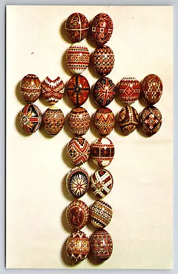 Vintage Postcard Traditional Ukrainian Easter Eggs Pysanky • $3.99