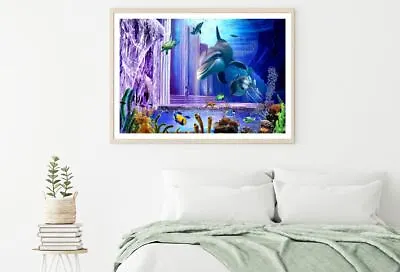 $12.90 • Buy Dolpin Fish & Sea 3D Digital Art Print Premium Poster High Quality Choose Sizes