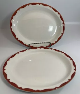 Mayer China Rust Crestwave Vintage Restaurant Ware 2 Dinner Plates Beaver Falls • $17.99