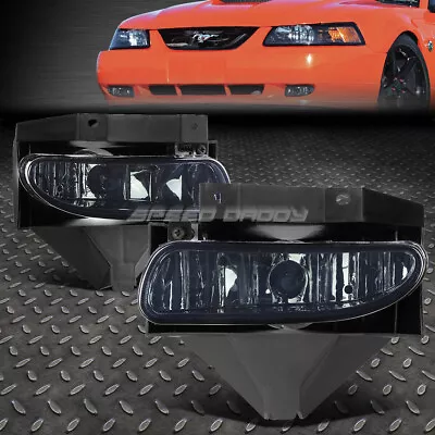 For 99-04 Ford Mustang Gt Smoked Lens Bumper Driving Fog Light Replacement Lamps • $26.88