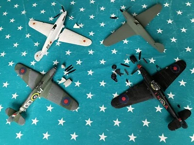 £0.99 • Buy 4x 1/72 PART BUILT Airfix Kits HAWKER HURRICANES JOB LOT For Spares & Repair