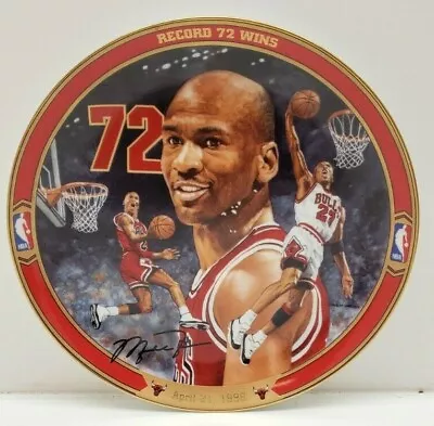 Michael Jordan Plate Return To Greatness Collection Record 72 Wins  • $14.99