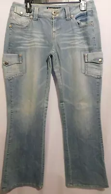 Bubblegum Junior's Size 9/10 Light Wash Bootcut JEANS W/Side Leg Pockets (30X33) • $29.99