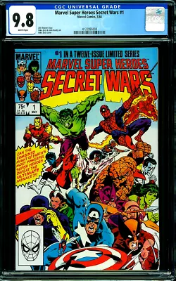 Marvel Super Heroes Secret Wars 1 2 3 4 5 6 7 9 10 11 12 Cgc 9.8 Spiderman Venom • $2300