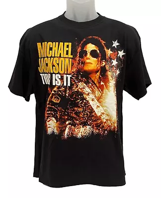 Michael Jackson Graphic Tee This Is It Promo T Shirt Size L Black NWT • $26.99