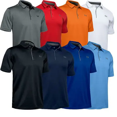 Under Armour Men's T-Shirt UA Tech Polo Performance Golf Tee Loose-Fit 1290140 • $42.77