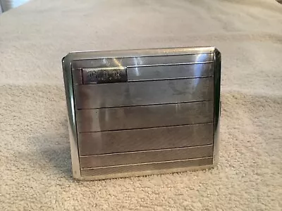 Birks Vintage Sterling Silver 925 Cigarette Case / Card Holder 1950's Monogram • $90