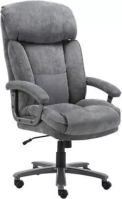 CLATINA Ergonomic Tall Executive Office Chair With Upholstered Swivel 400lbs • $179.99