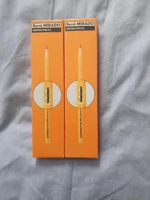 £8 • Buy Vintage Berol MIRADO Writing Pencils; Only 1 Box Of 12 In Total - 2B  NEW