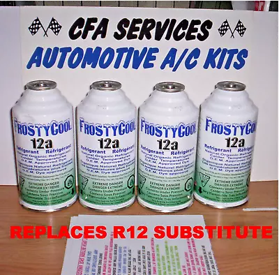 4 FROSTY COOL 12a REFRIGERANT / ANY YEAR VINTAGE R12 & R134a SYSTEMS COMPATIBLE • $79.49