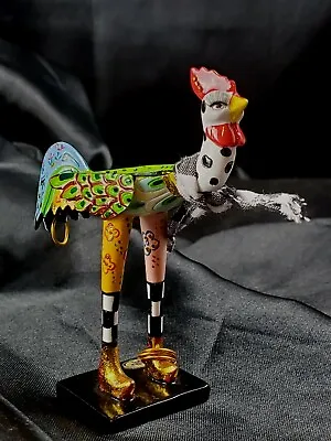 Colorful Modern Art Deco Studio Art Ring Display Chicken Statue Gay Friend Gift • $75