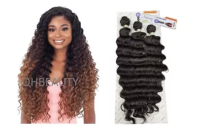 NaturALL SYNTHETIC CURLY HAIR EXTENSION 3 PCS WEAVE - LOOSE DEEP 22/24/26 INCHES • £24.99