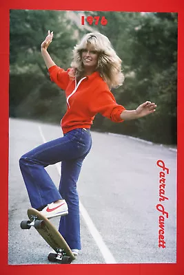 Farrah Fawcett Classic Skateboard Model Actress 1976 Picture Poster 24X36  FFSK • $23.95