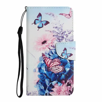 $14.89 • Buy For IPhone 6s 7/8Plus XR 11 12 Pro Max XS Painted Wallet Leather Flip Cover Case
