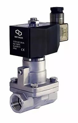 3/4  Inch High Pressure Stainless Steel Electric Steam Solenoid Valve 110V AC NC • $144.99