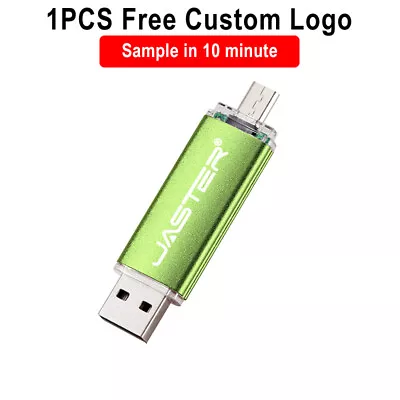 Free Logo USB Flash Drive 64GB Pen Drive Micro Memory Stick OTG U Disk Metal 32G • $5.02