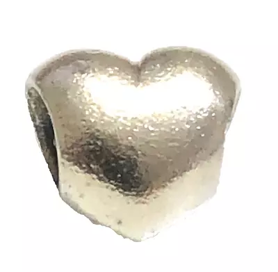 $9.99 • Buy Pandora Retired Sterling Silver Large Smooth Heart Bead - 790137