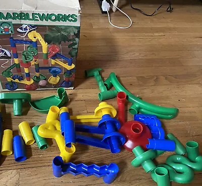 Vintage Discovery Toys Marbleworks Racing Track Set #387 W/ Box No Marbles • $45