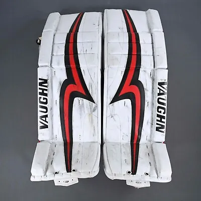 Vaughn Used Hockey Goalie Leg Pads Pro Stock New Jersey Devils NHL Kinkaid • $750