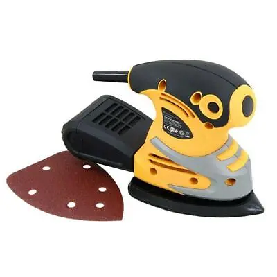 200w Palm Sander Detail Sander Corner Mouse Electric Sanding Tool & Sheet Ct3192 • £23.99