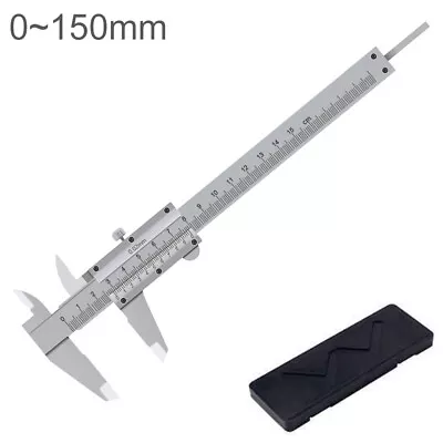 Stainless Steel Non Digital Vernier Caliper Metric 0-150mm Manual Micrometer 6'' • $13.72