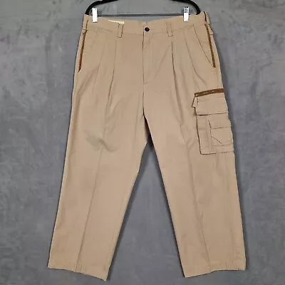 Vintage Orvis Cargo Utility Pants 36x28 Zip Pocket Tactical Fishing • $22