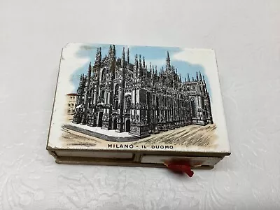 Vintage Italian  Porcelain Matchbook  Holder MILANO- IL DUOMO • $18.50