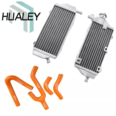 For 1998-2003 KTM 250/300/380 EXC/MXC/SX Aluminum Radiator + Orange Hose • $82