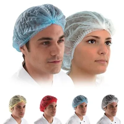 1000 Disposable Hair Nets Elasticated Mob Caps Spray Tanning Cap Food Catering • £0.99