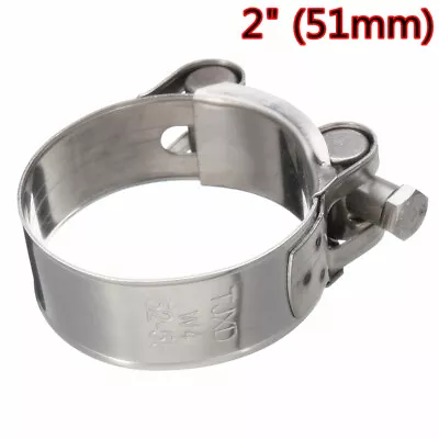 2'' Inch Exhaust Clamp Kit For 51mm Slip-on Type Motorcycle Muffler Silencer New • $11.77