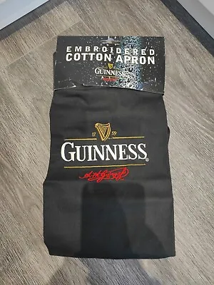 £15 • Buy Guinness Embroidered Cotton Apron With Pockets Brand New Rare