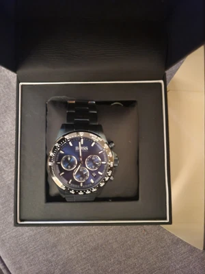 £67 • Buy *new* Mens Hugo Boss Hero Blue Ip Bracelet Watch Hb1513758 