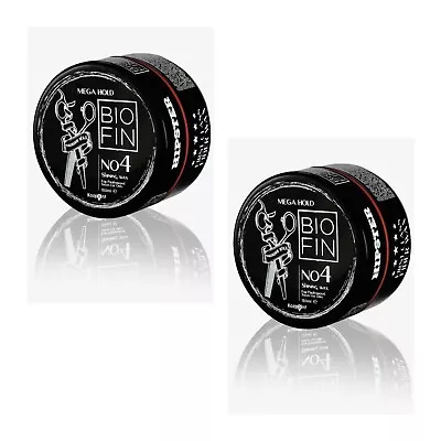 2 X Biofin No4 Mega Hold Hair Wax • £6.99