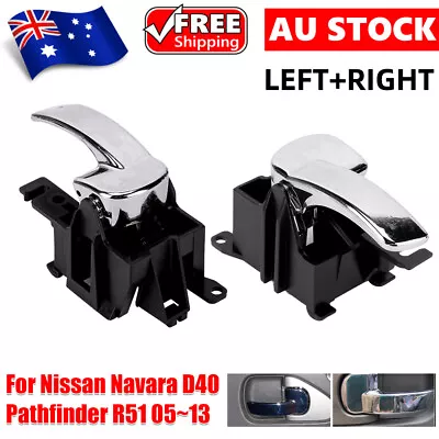 Pair Inner Door Handle For Nissan Pathfinder R51/Navara D40 05~13 Front / Rear • $20.45